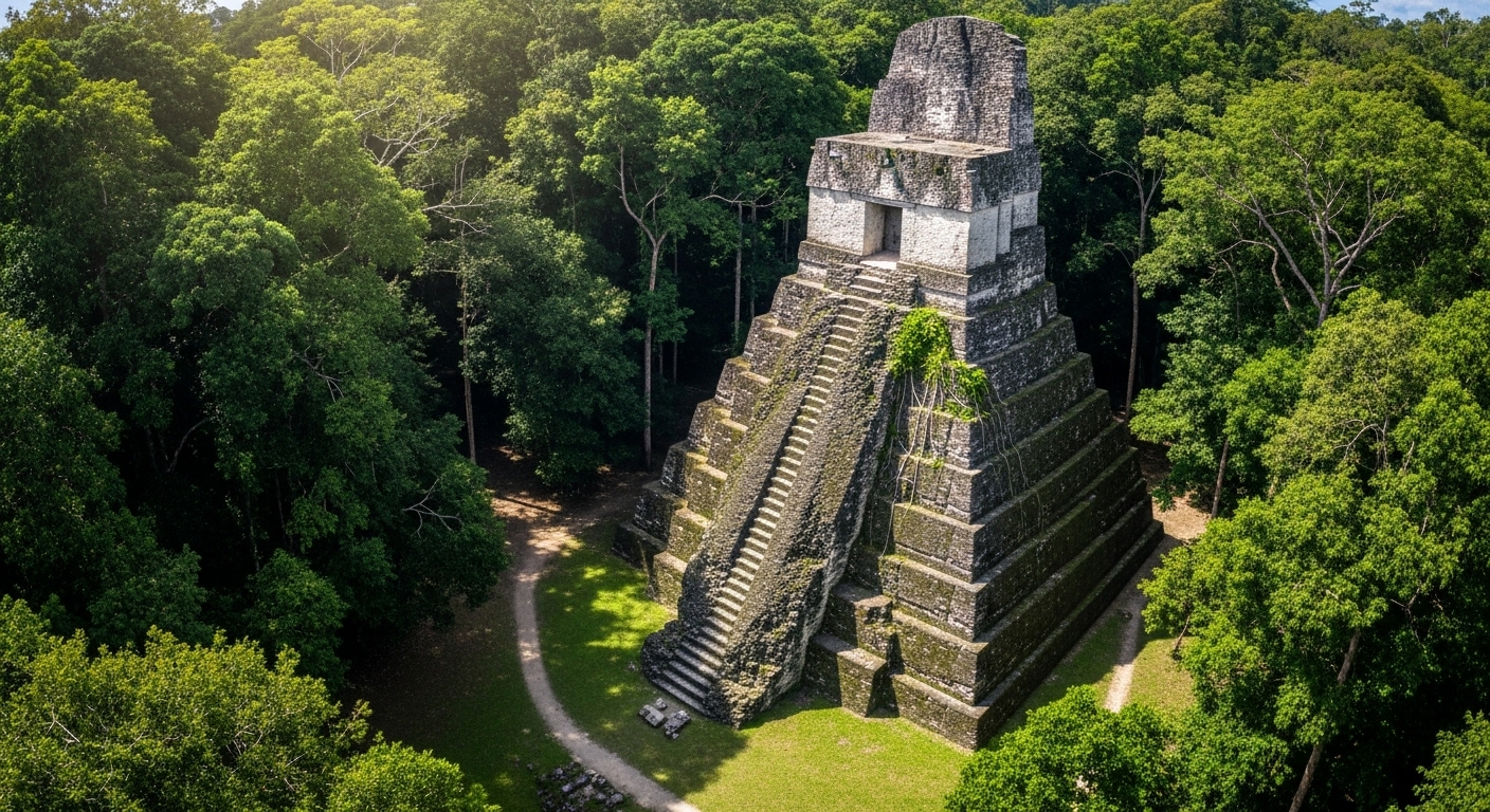 Kuil Matahari Maya Terungkap di Guatemala: Struktur Arsitektur Kompleks dari Peradaban Tikal