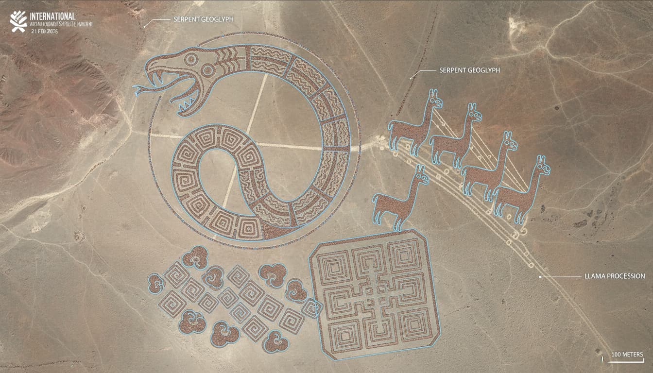 Geoglif Baru Nazca Ditemukan: Jejak Rahasia di Gurun Peru Melalui Citra Satelit
